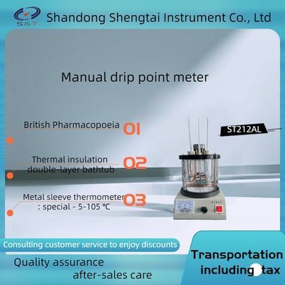 Pharmaceutical Testing Instruments ST212AL Manual Vaseline Droppoint Tester Insulated Double Layer Bathtub