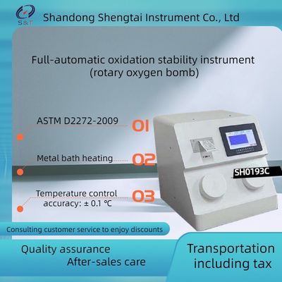 Automatic Hydraulic Oil rotating oxygen bomb testerRPVOT Rotating Pressure Vessel Method Oxidation Stability Tester astm