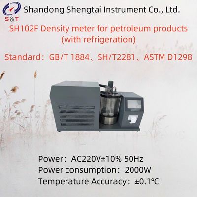 Power Consumption 2000W Density Meter For Petroleum Products Temp Accuracy ±0.1℃