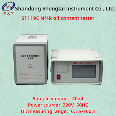 +0.2% Precision Nuclear Magnetic Resonance Oil Content Tester Sample Volume 40ml Stability: +0.1%