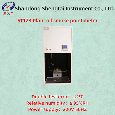 Visual Determination Method Manual Plant Oil Smoke Point Tester ST123 Double Test Error ≤2°C