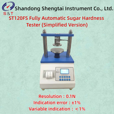 ST120FS Simplified Fully Automatic Sugar Hardness Range 0-50MPa Tester Trip 1-70mm Error ±1%