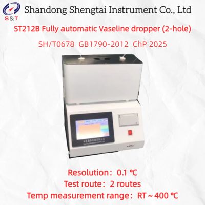 ST212B Fully Automatic Vaseline Drop Point Tester with 0.1℃ Resolution and GB1790 Compliance
