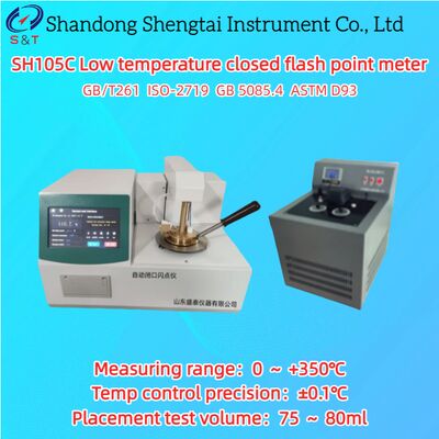 Low Temperature Closed Flash Point Meter 0 ～ +350℃ Electric Igniting Gun ASTM D93
