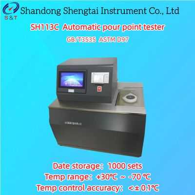 Single Hole Automatic Pour Point Tester +30℃ ～ -70℃ Metal Bath ASTM D97