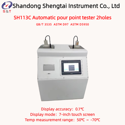 2 Channels Automatic Oil Pour Point Measurement Meter 50℃ ～ -70℃ ASTM D5850