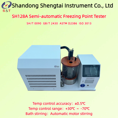 Alcohol Bath Semi-Automatic Freezing Point Analyzer +30℃ ～ -70℃ Compressor Refrigeration ISO 3013