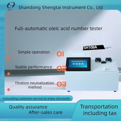 SH108A Principle of Titration Neutralization Method with Fully Automatic Oil Acid Number Meter 1-3 Oil Samples