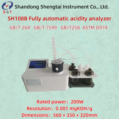 Dầu biến áp Máy phân tích axit hoàn toàn tự động ASTM D974 Phạm vi 0,001 ~ 2,0 MgKOH / G