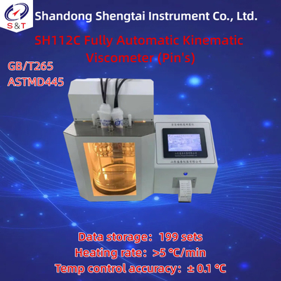 Fully Automatic Pinker Motion Viscometer ASTM D445 Light Fuel Oil Rt+5 ℃ ～ 100.0 ℃