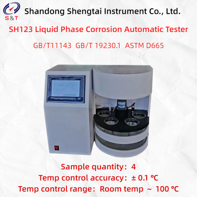 SH123 Máy kiểm tra tự động ăn mòn pha lỏng 4 mẫu PT100 Sensor ASTM D665
