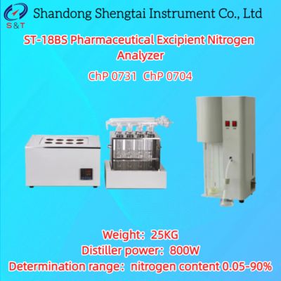 Pharmaceutical Excipient Nitrogen Analyzer 0.1-200mg Nitrogen 25kg Chp 0731