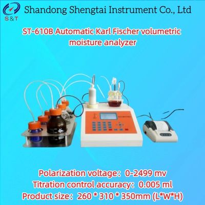 Automatic Karl Fischer Moisture Analyzer with 0.001%-100% Range and 0.005 ml Accuracy