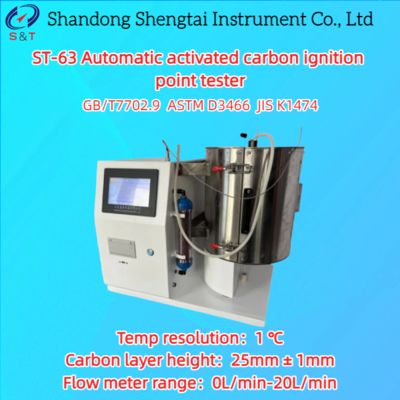 Máy thử điểm bắt lửa than hoạt tính tự động RT ~ 800 °C Màn hình cảm ứng ASTM D3466