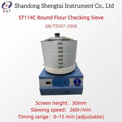 Tốc độ rây kiểm tra bột tròn 260 vòng/phút Tinh dầu và hạt 0-15 phút GB/T5507