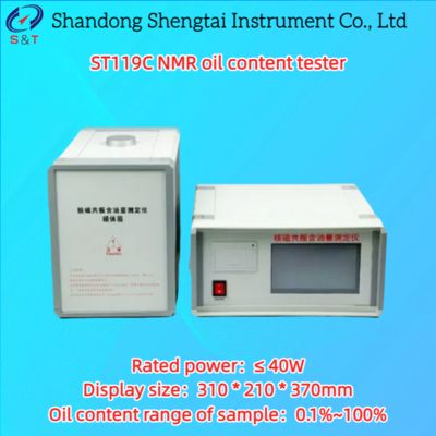 Máy kiểm tra hàm lượng dầu NMR Chất chứa dầu mẫu 0,1% 100% ARM9 Bộ xử lý ST119C