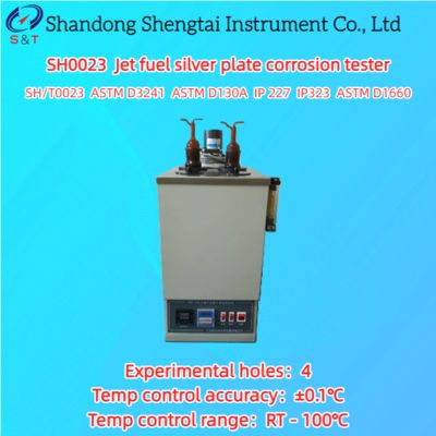 Máy thử ăn mòn tấm bạc nhiên liệu phản lực 4 lỗ Cảm biến PT100 RT - 100℃ ASTM D3241