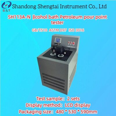 2 lỗ Alcohol Bath Petroleum Pour Point Tester -70°C RT LCD Display ASTM D97