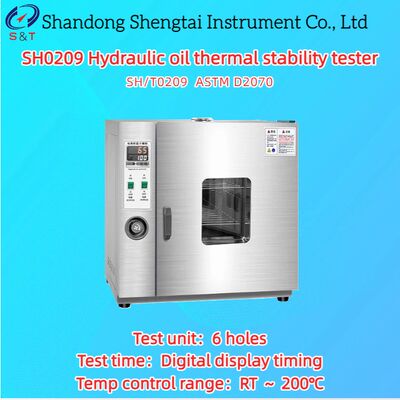 Máy thử độ ổn định nhiệt dầu thủy lực 6 lỗ RT ～ 200℃ A1-3 Thỏi nhôm ASTM D2070