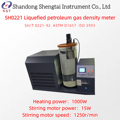 Liquefied Petroleum Gas Density Meter Speed 1250r/Min Pressure Densimeter Method ASTM D1657