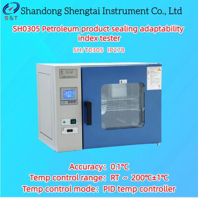 Máy thử chỉ số thích ứng niêm phong dầu thủy lực RT ~ 200°C±1°C Bộ điều khiển nhiệt độ PID SH/T 0305