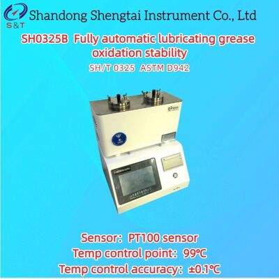 Máy thử độ ổn định oxy hóa mỡ bôi trơn tự động hoàn toàn 2 lỗ, cảm biến PT100, ASTM D942