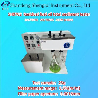 Máy thử cặn tổng trong dầu nhiên liệu dư 2 lỗ ASTM D4870, mẫu 25g, phương pháp lọc nóng