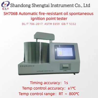 Máy thử điểm tự bốc cháy của dầu chống cháy tự động RT ~ 800°C ASTM E659