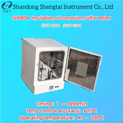 Máy thử ăn mòn dầu cách điện cảm biến PT100 Lưu huỳnh RT ～ 200℃ Thời gian 1 ～ 9999 phút ASTM D1257B