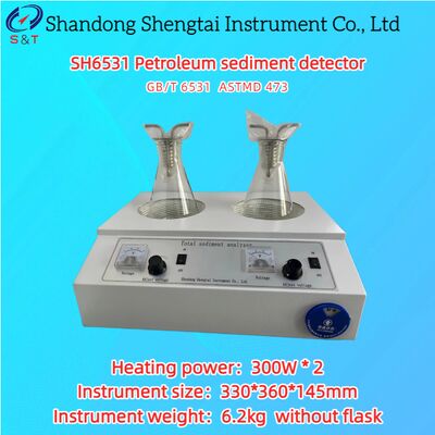 Máy dò trầm tích dầu mỏ sưởi ấm 300W * 2 Phương pháp chiết xuất kiểu kép ASTM D473