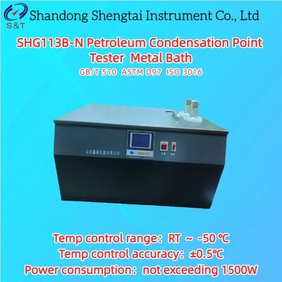 Các lỗ hai dầu khí đốt thử điểm ngưng tụ kim loại bồn tắm RT      -50 °C ASTM D97