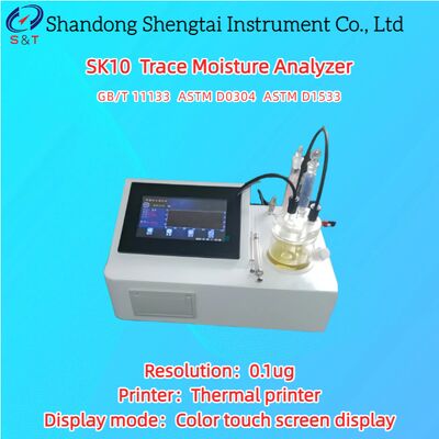 Đánh giá độ ẩm theo dõi 0,00001%     100% Máy in nhiệt ASTM D1533