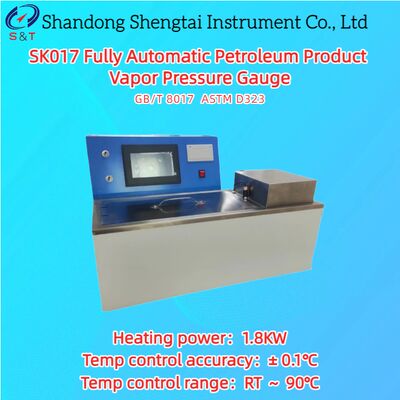 Đồng hồ đo áp suất hơi sản phẩm dầu mỏ hoàn toàn tự động RT ～ 90oC Không đổi 37,8oC ASTM D323