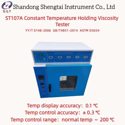 Máy kiểm tra độ nhớt giữ nhiệt độ liên tục RT ₹ 200 °C PID Temp Control ASTM D3654