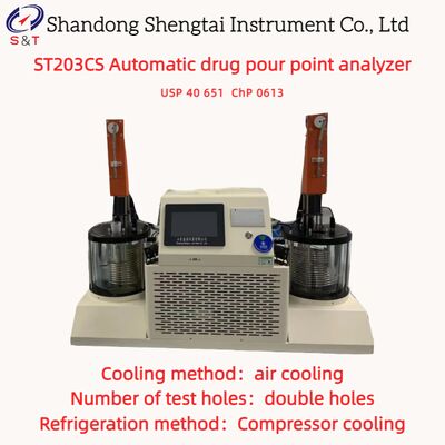 Máy phân tích điểm rót thuốc tự động hai lỗ -10 ℃ ~ +170 ℃ làm mát bằng khí USP 40 651