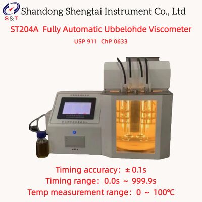 Ubbelohde Viscometer Temp hoàn toàn tự động 10 100 ° C đo 0.6 1000mm 2 / S USP 911