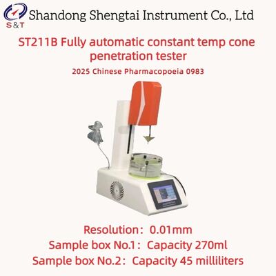 Vaseline Constant Temp Cone Penetration Tester 10 - 50℃ Automatic Judgment ChP 0983