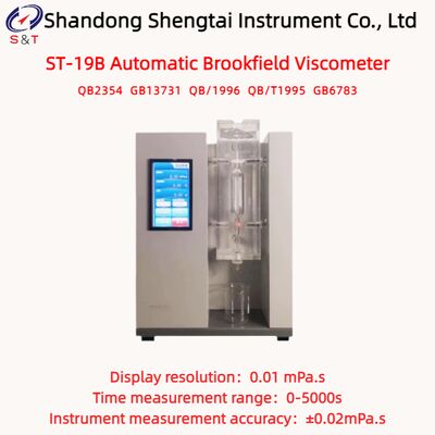RT - 70°C Máy đo độ nhớt Brookfield tự động 0 - 99.99 MPa·S Gelatin Y tế GB13731
