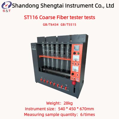 6 Lò Thí Nghiệm Sợi Thô Kiểm Tra 990 phút Thí Nghiệm Tiêu Hóa Axit-Bazơ GB/T 6434