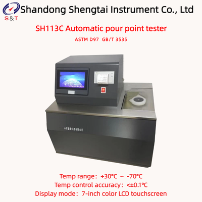 -70℃ Low Temp Auto Pour Point Meter For Desel Fuel Metal Bath Single Hole ASTM D5950