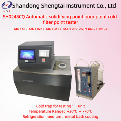 Máy kiểm tra điểm cứng tự động Điểm đổ Điểm lọc lạnh +30 °C -70 °C ASTM D97