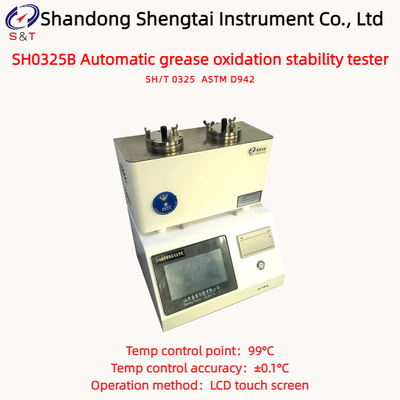 ASTM D942 2 lỗ Máy kiểm tra ổn định oxy hóa mỡ tự động Điểm kiểm soát nhiệt độ 99 °C