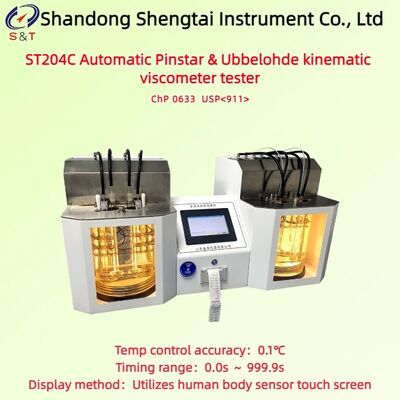 Auto Kinematic Viscometer Analyzer Ubbelohde 0.6    1000 Mm2/S Thời gian 0.0s    999.9s USP 911