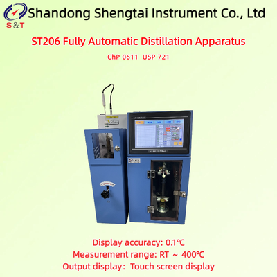 Thiết bị chưng cất hoàn toàn tự động đo RT ️ 400 °C PT100 cảm biến nén máy nén USP 721