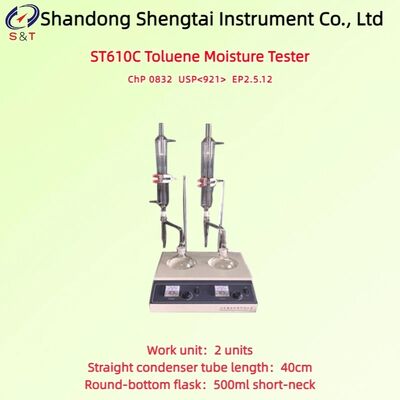 2 Đơn vị làm việc Phương pháp Toluene Chuẩn bị thảo dược Máy đo độ ẩm Công suất gia nhiệt 1000W USP<921>