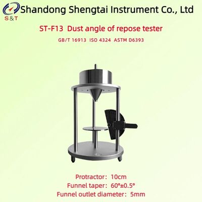 Phễu đo góc nghỉ của bụi, côn 60° ± 0.5°, thép không gỉ 304, ASTM D6393