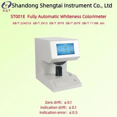 Máy đo màu độ trắng tự động hoàn toàn Tọa độ màu 0.0001 Màn hình LCD kỹ thuật số 7 inch ASTM E313