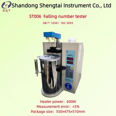 ST006 Số lượng hạt và bột rơi Kiểm tra công suất sưởi ấm 600W Chế độ Hagbery-Perten ISO 3093