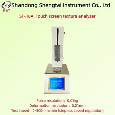 Thiết bị phân tích kết cấu màn hình cảm ứng Tốc độ thử nghiệm 1 - 500mm/min Khó bột Khoảng cách di chuyển 360mm ST-16A