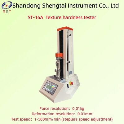 Máy kiểm tra độ cứng kết cấu Tốc độ thử nghiệm 1 - 500mm/min Độ cứng hạt thức ăn hạt màn hình LCD ST-16A